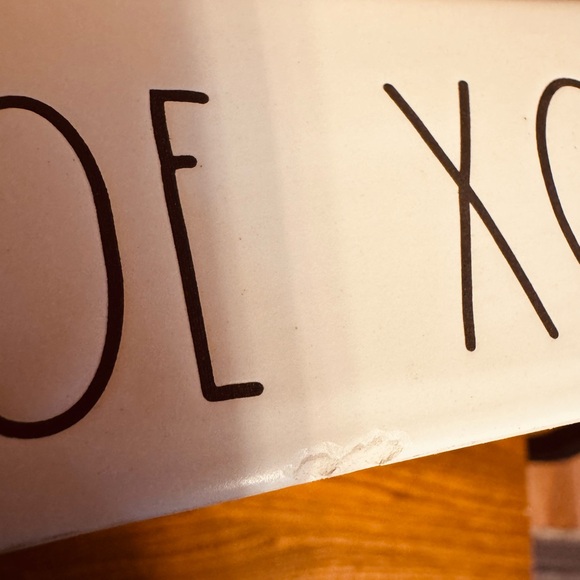 Rae Dunn Ceramic Tic Tac Toe Board 12”x12” - Picture 6 of 6